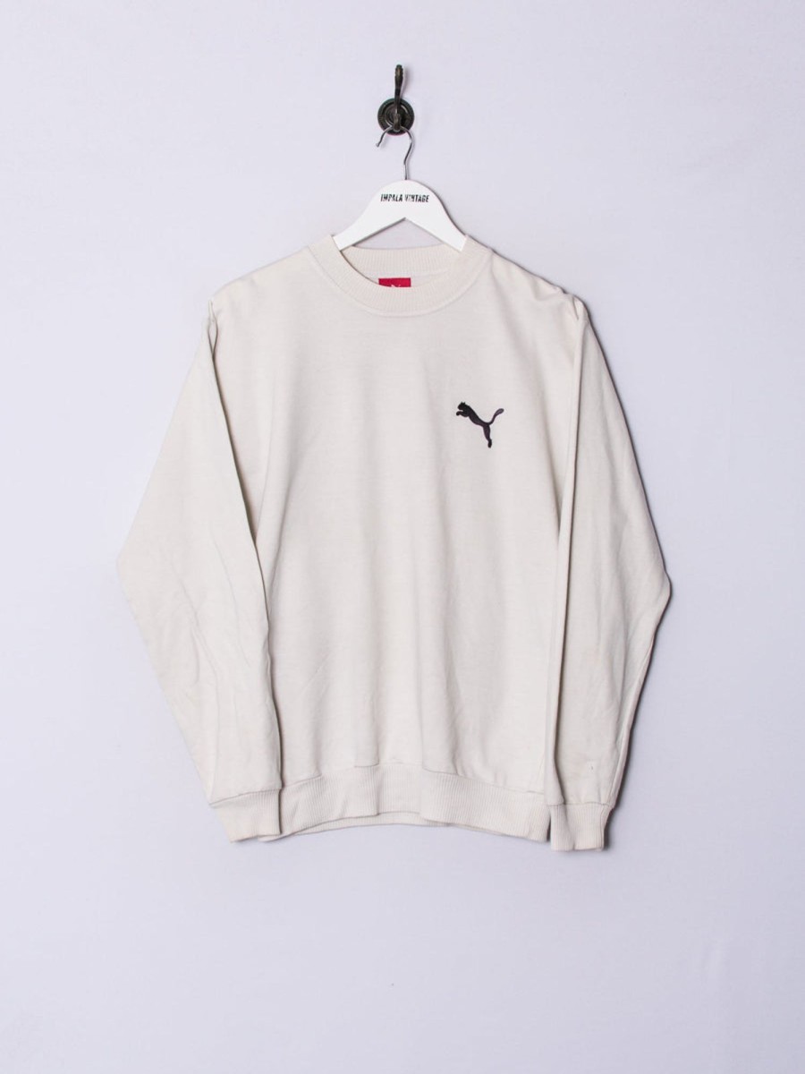 Impalavintage Puma White Sweatshirt Clearance