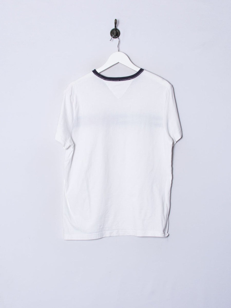 Impalavintage Tommy Hilfiger White Cotton Tee Hot