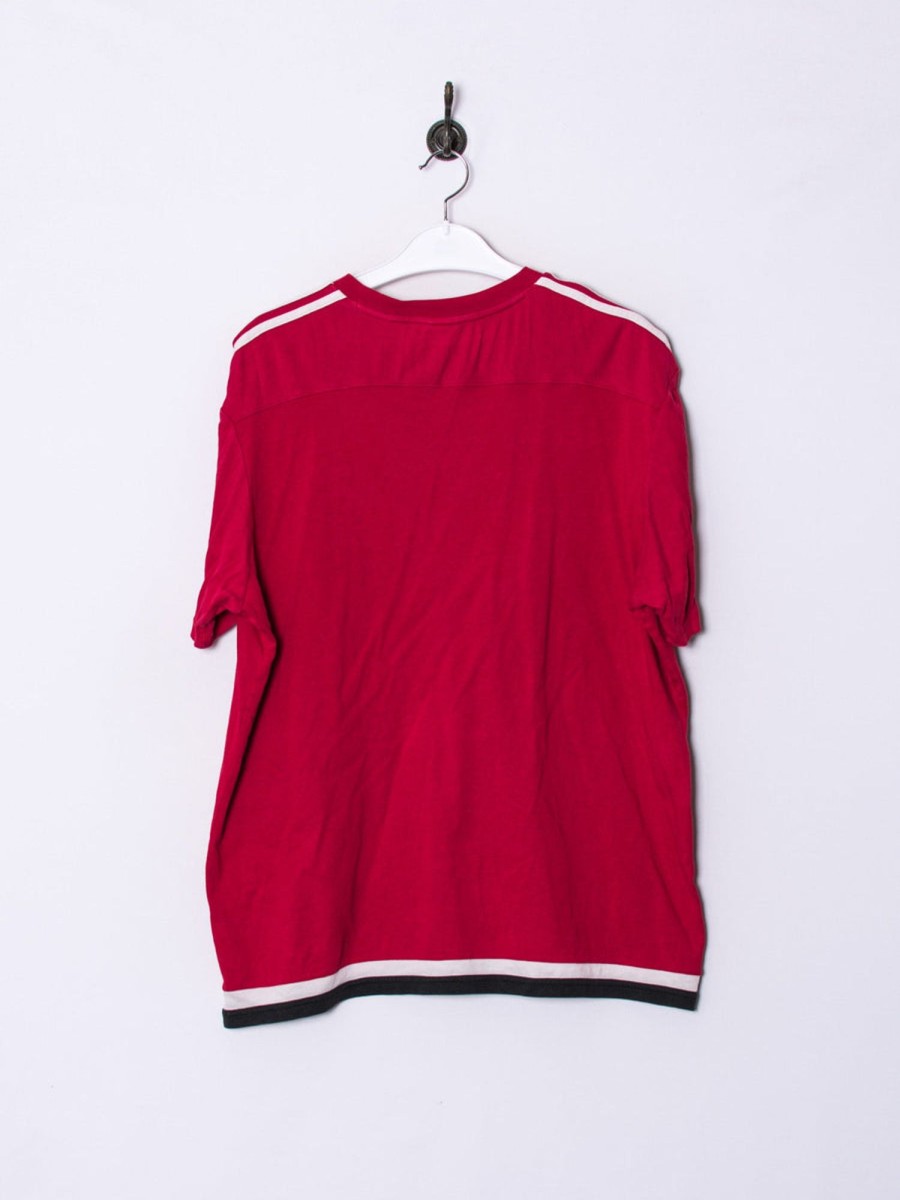 Impalavintage Adidas Red Cotton Tee New