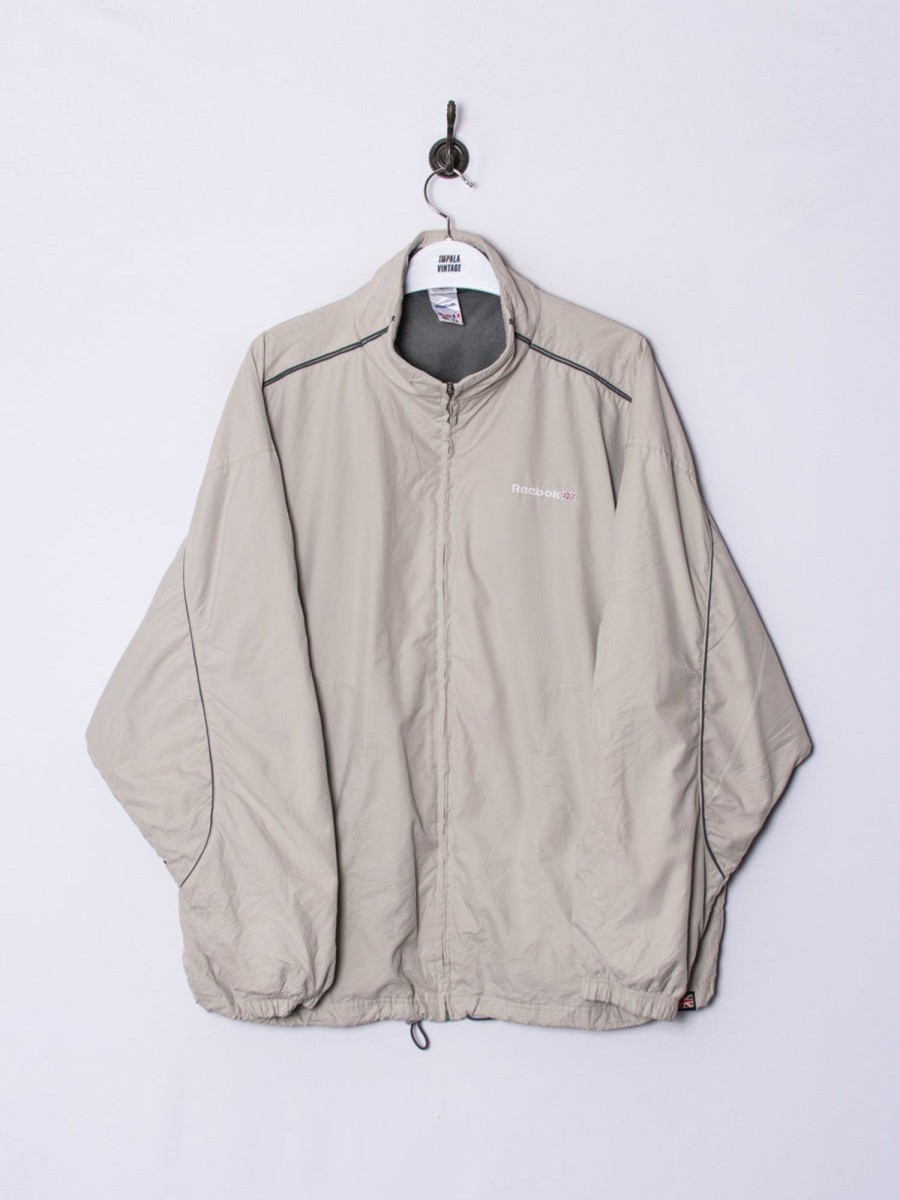 Impalavintage Reebok Light Grey Track Jacket New