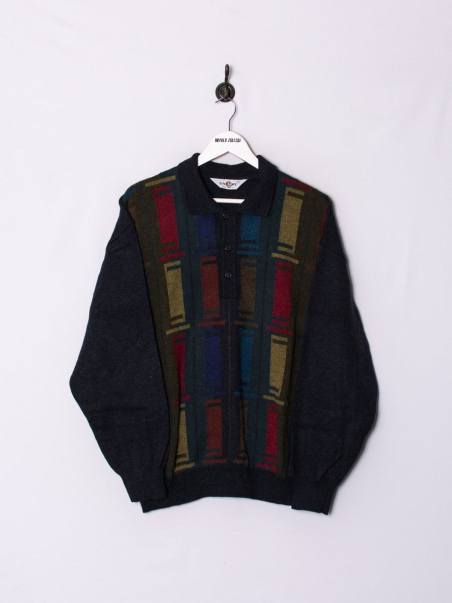 Impalavintage Dalmine 1/3 Buttoned Sweater Hot