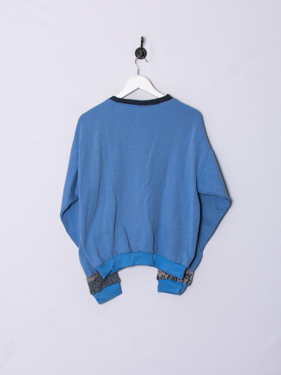 Impalavintage Champion Blue Rework Sweatshirt Wholesale