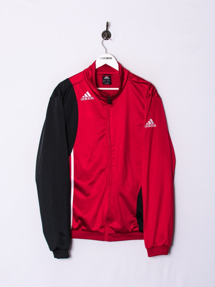 Impalavintage Adidas Red & Black Track Jacket Hot