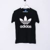 Impalavintage Adidas Originals Black Cotton Tee New