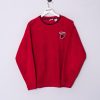 Impalavintage Fila Red Fleeced Sweatshirt Clearance