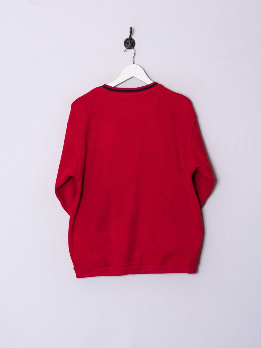 Impalavintage Fila Red Fleeced Sweatshirt Clearance