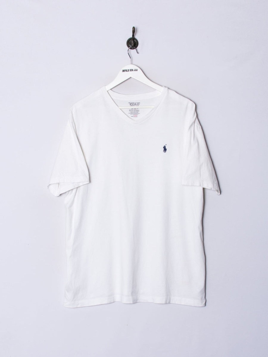 Impalavintage Polo Ralph Lauren White Long Tee New