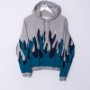 Impalavintage Champion Grey & Blue Ii Rework Hoodie Online