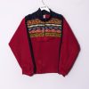 Impalavintage Red Retro Fleece Online