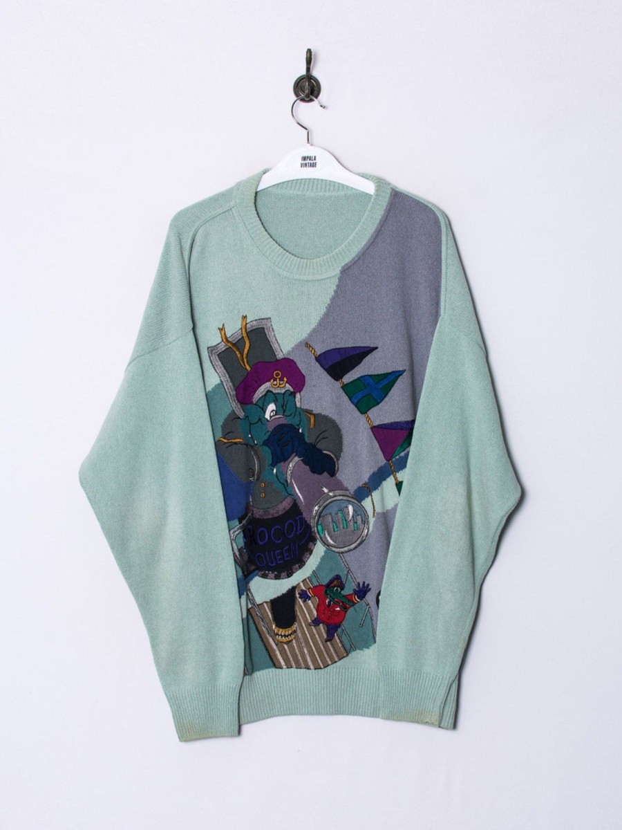 Impalavintage Cocodrile Retro Sweater Clearance