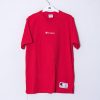 Impalavintage Champion Red Cotton Tee New