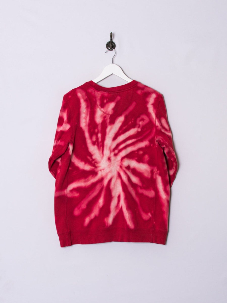 Impalavintage Nike Red Tie Dye Sweatshirt Hot