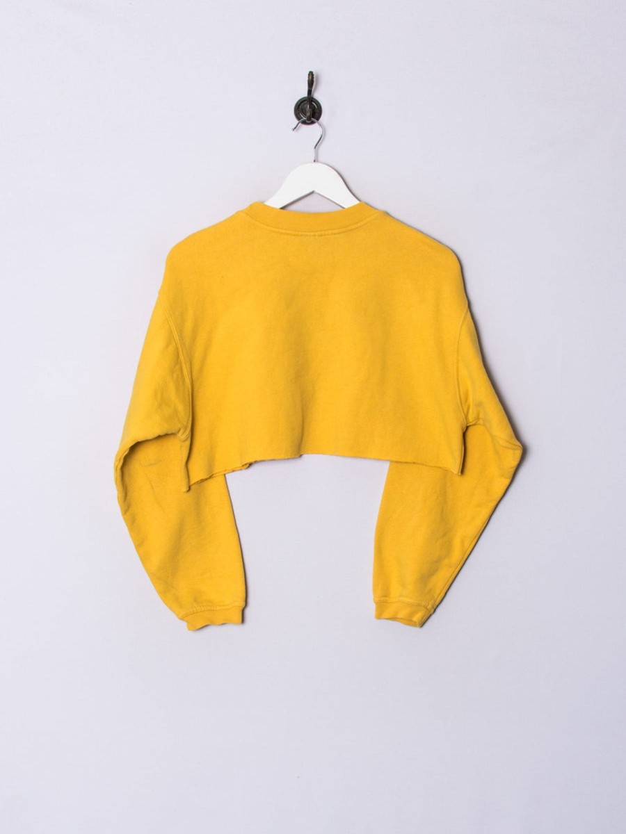 Impalavintage Nike Yellow Croptop Sweatshirt Online