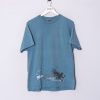 Impalavintage Nike Runing Light Blue Cotton Tee Best