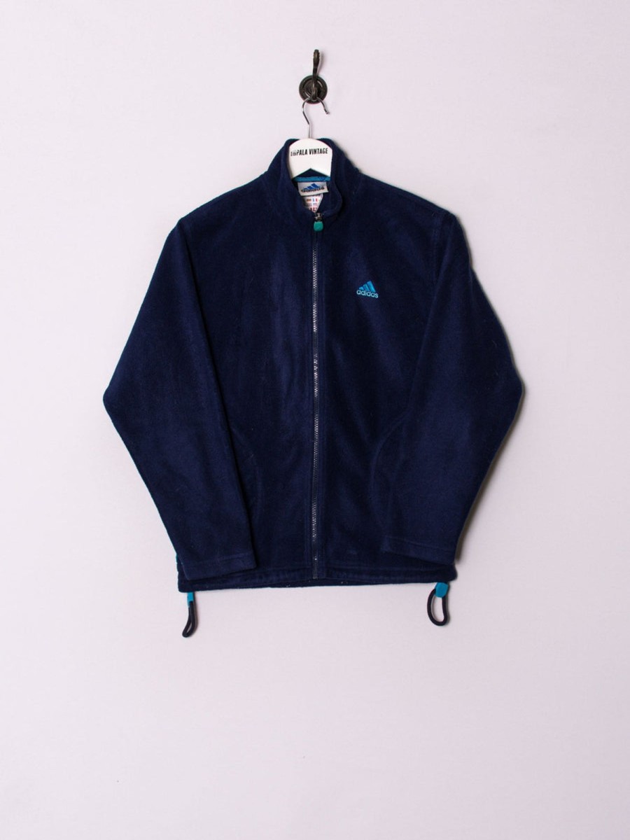 Impalavintage Adidas Blue Zipper Fleece Online