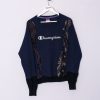 Impalavintage Champion Navy Blue Rework Sweatshirt New