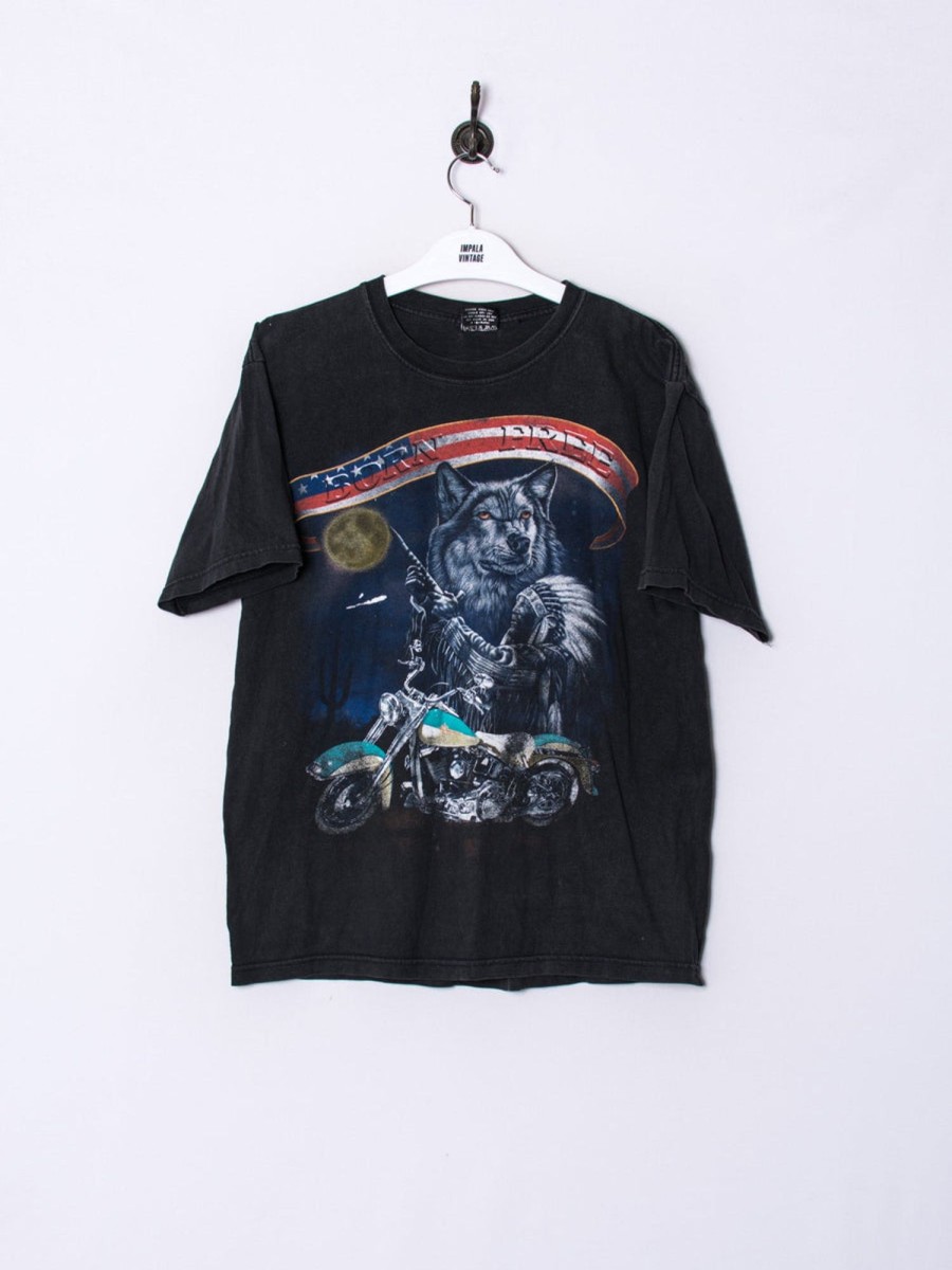 Impalavintage Rock Black Cotton Tee Best