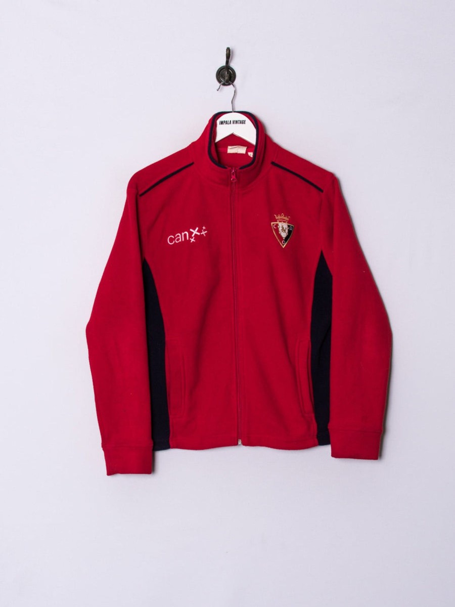 Impalavintage Ca Osasuna Football Zipper Fleece Hot