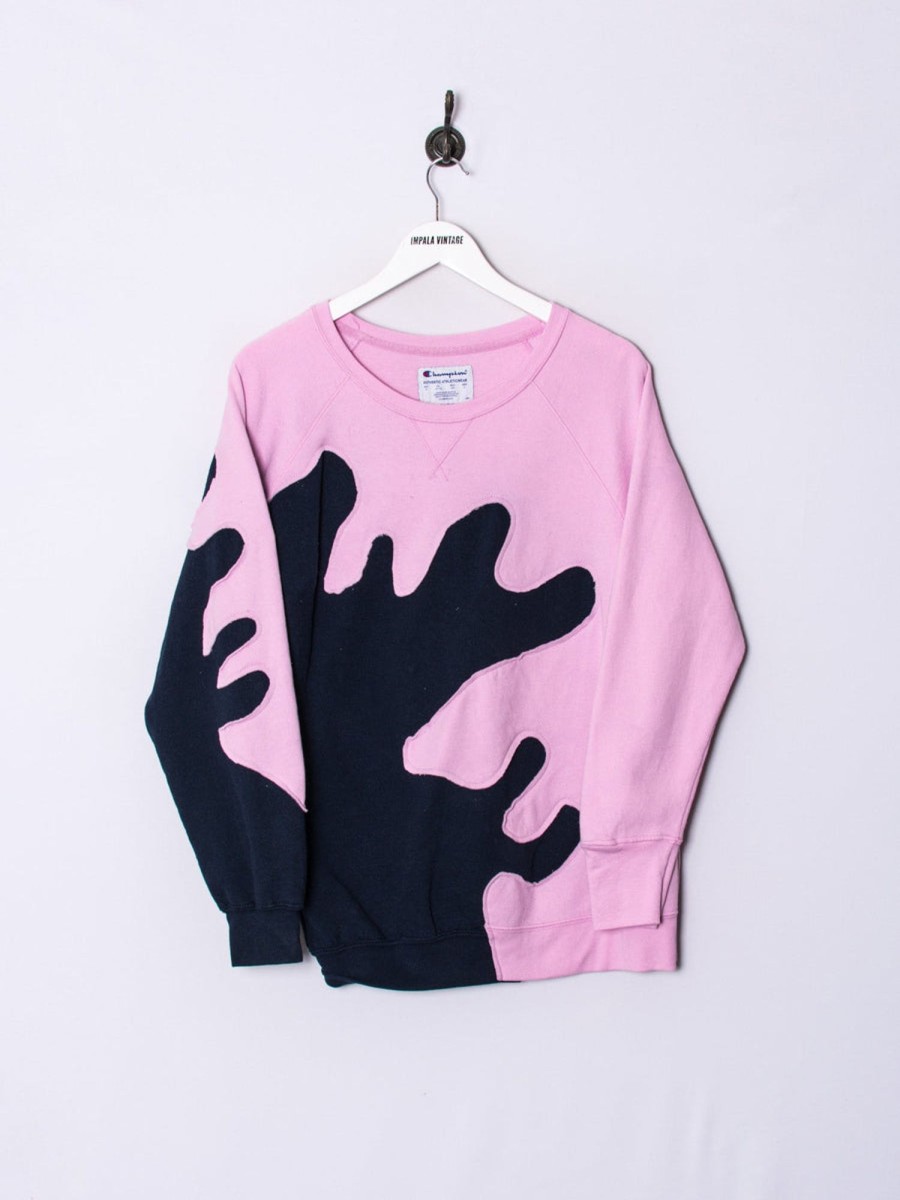 Impalavintage Champion Pink Rework Sweatshirt Best