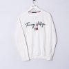 Impalavintage Tommy Hilfiger White I Sweatshirt Clearance