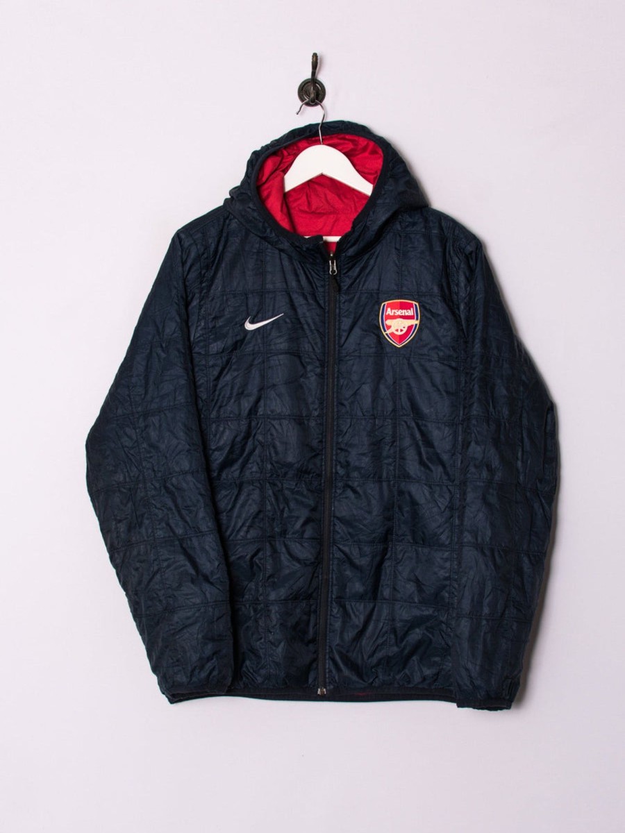 Impalavintage Arsenal Fc Nike Official Football Reversible Puffer Jacket Best