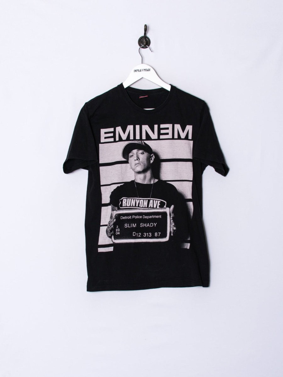 Impalavintage Eminem Marinblue Black Cotton Tee Best