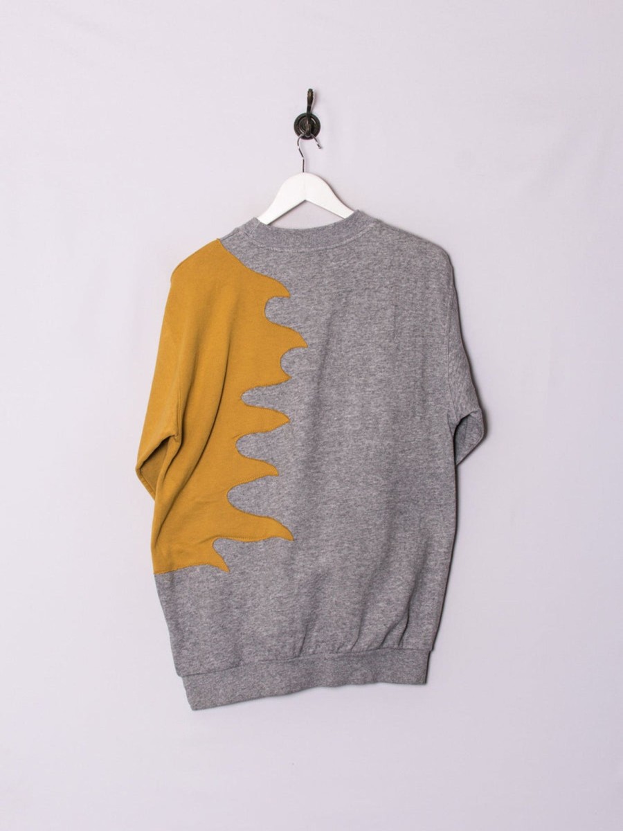 Impalavintage Nike Gold & Grey Rework Sweatshirt Best