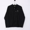 Impalavintage Le Coq Sportif Black Zipper Sweatshirt Hot