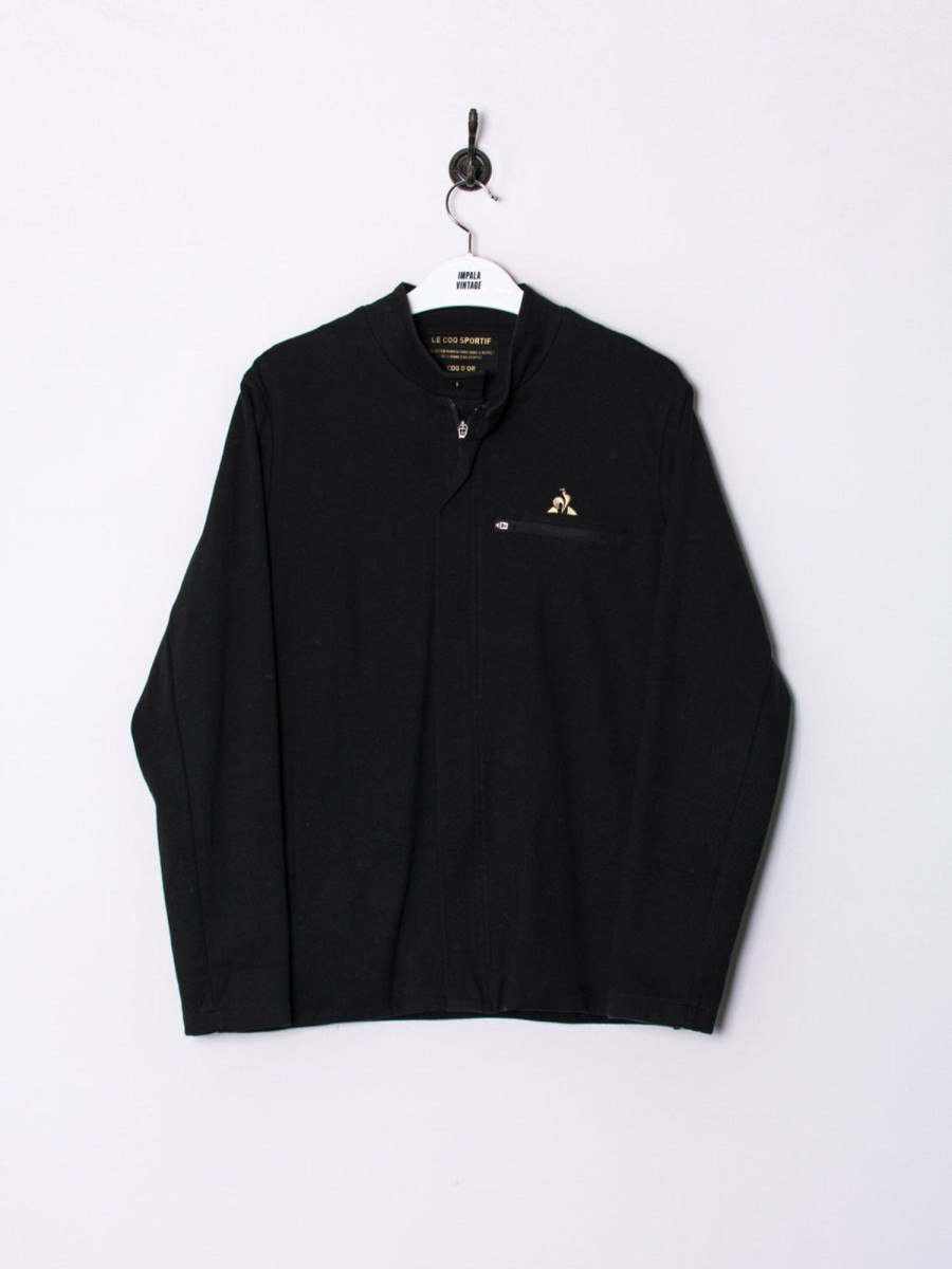 Impalavintage Le Coq Sportif Black Zipper Sweatshirt Hot