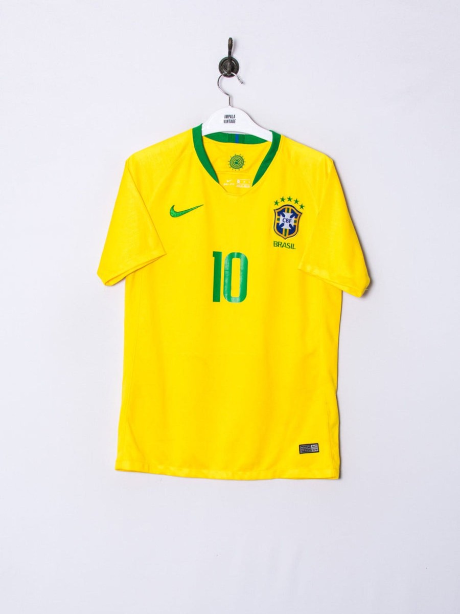 Impalavintage Brasil National Team Cbf Nike Official Football 2018 Home Jersey Online