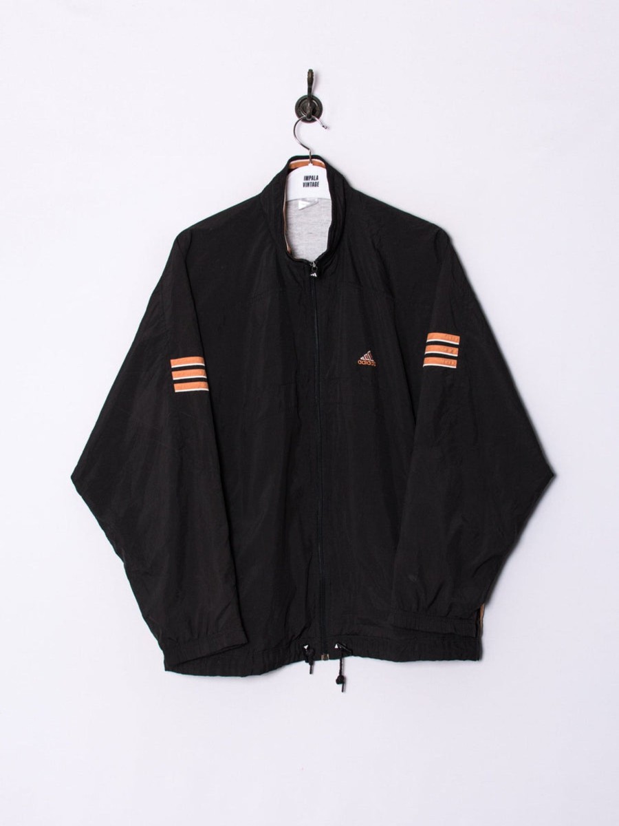 Impalavintage Adidas Black Ii Track Jacket New