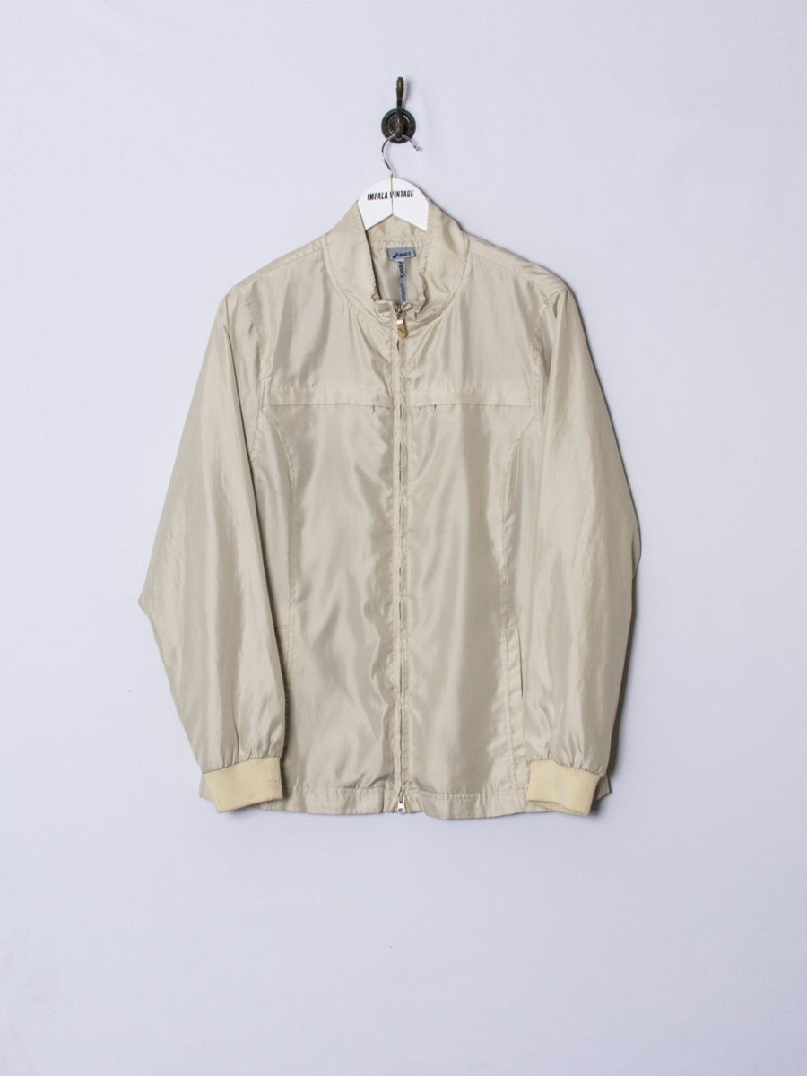 Impalavintage Asics Cream Light Jacket Wholesale