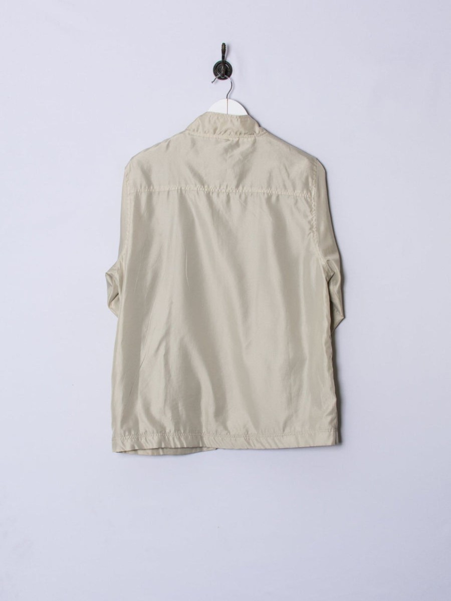 Impalavintage Asics Cream Light Jacket Wholesale