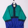 Impalavintage Purple & Green Raincoat New