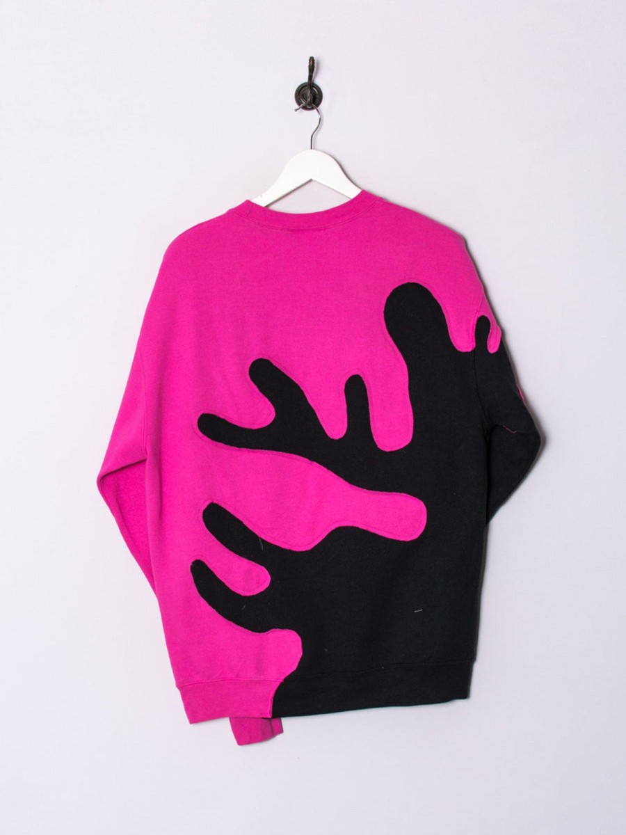 Impalavintage Champion Pink Ii Rework Sweatshirt New