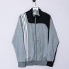 Impalavintage Adidas Grey & Black Track Jacket Clearance