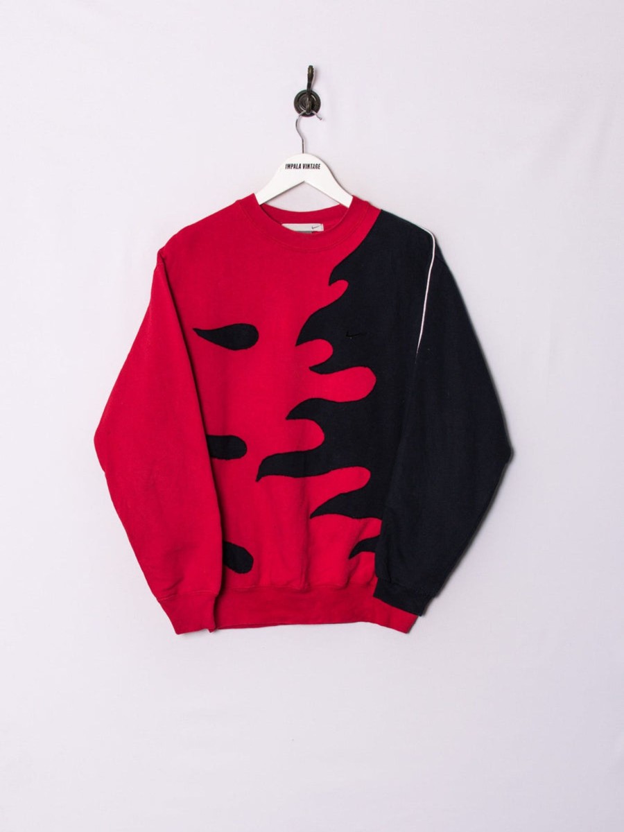 Impalavintage Nike Red Burn Rework Sweatshirt Hot