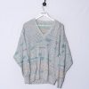 Impalavintage Grey V-Neck Sweater Clearance