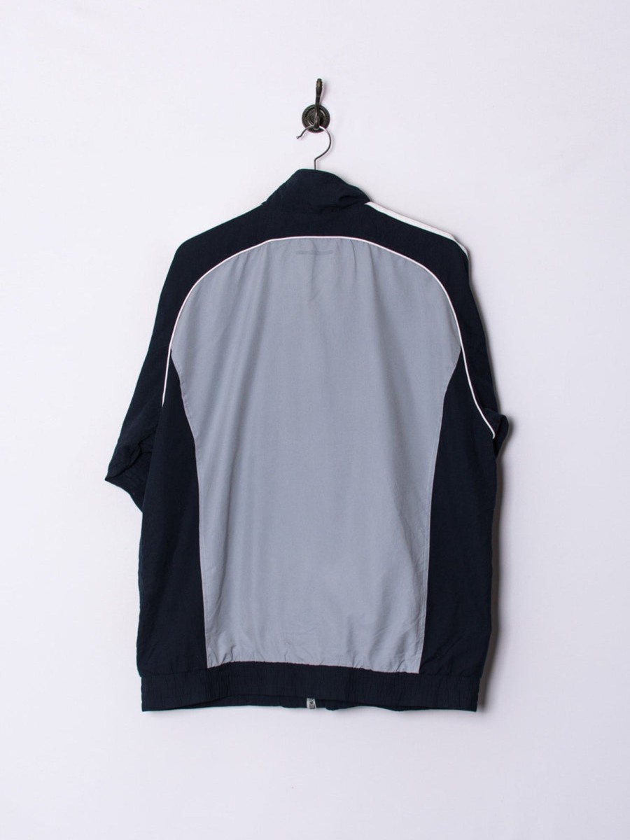 Impalavintage Adidas Grey & Blue Track Jacket Hot