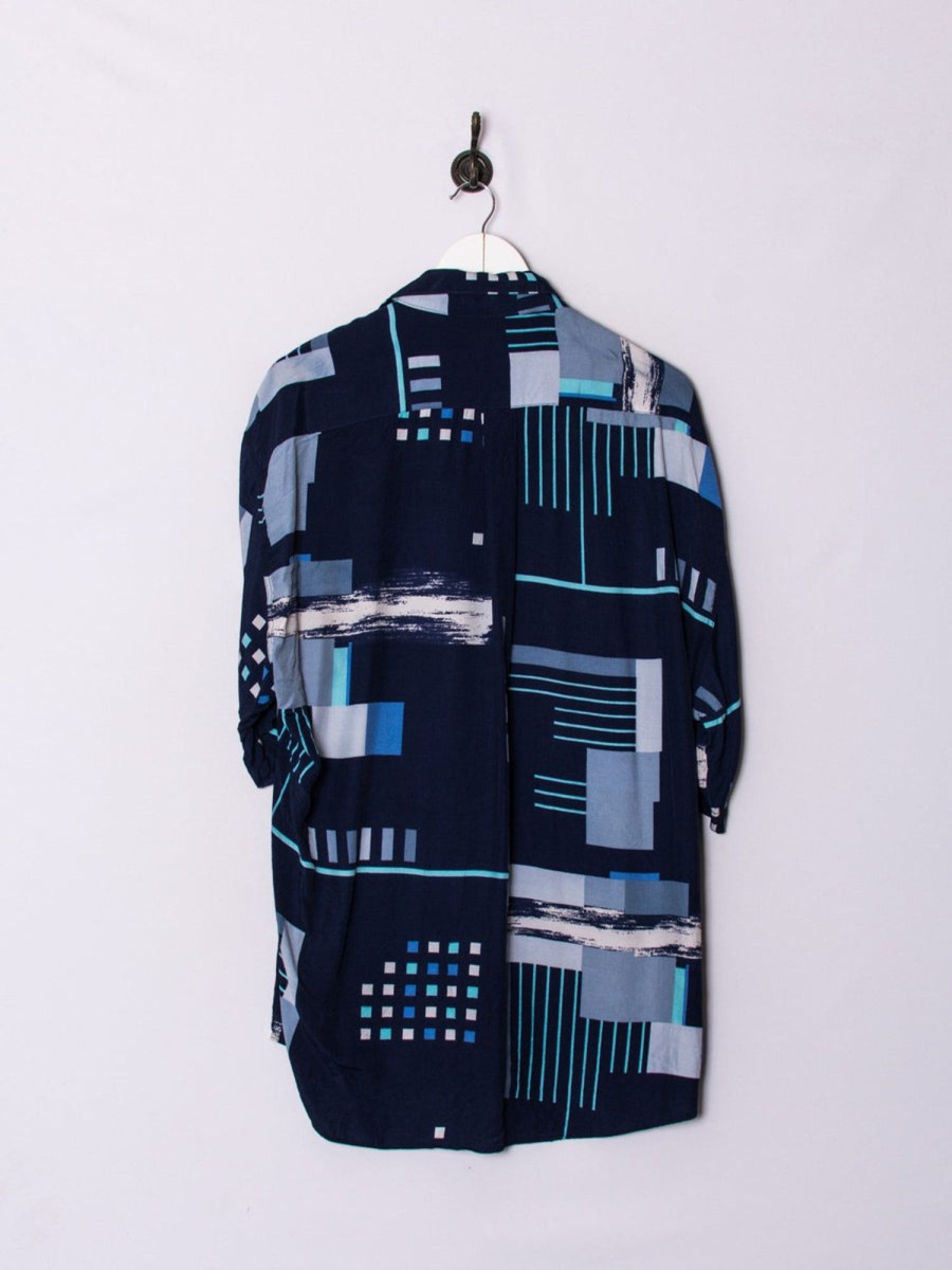 Impalavintage2 Blue Squares Shirt Clearance