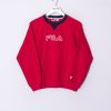 Impalavintage Fila Red I Sweatshirt Online