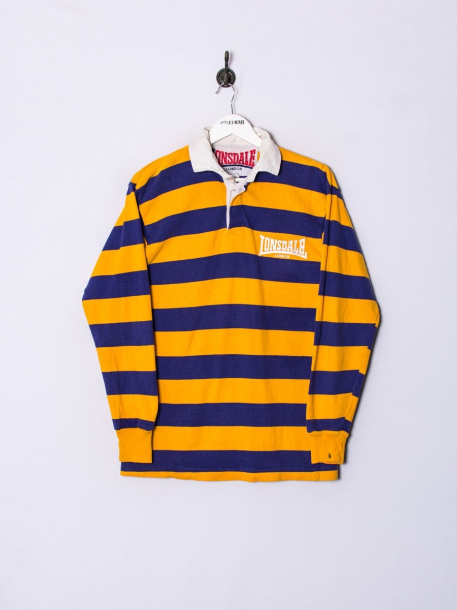 Impalavintage Lonsdale London Stripes Long Sleeves Poloshirt Online