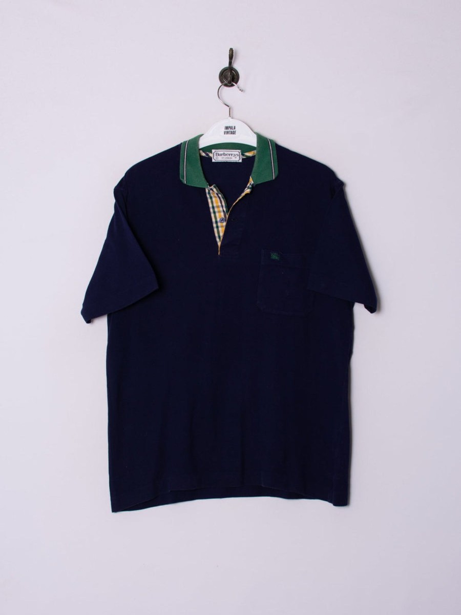 Impalavintage Burberry Blue Poloshirt Clearance