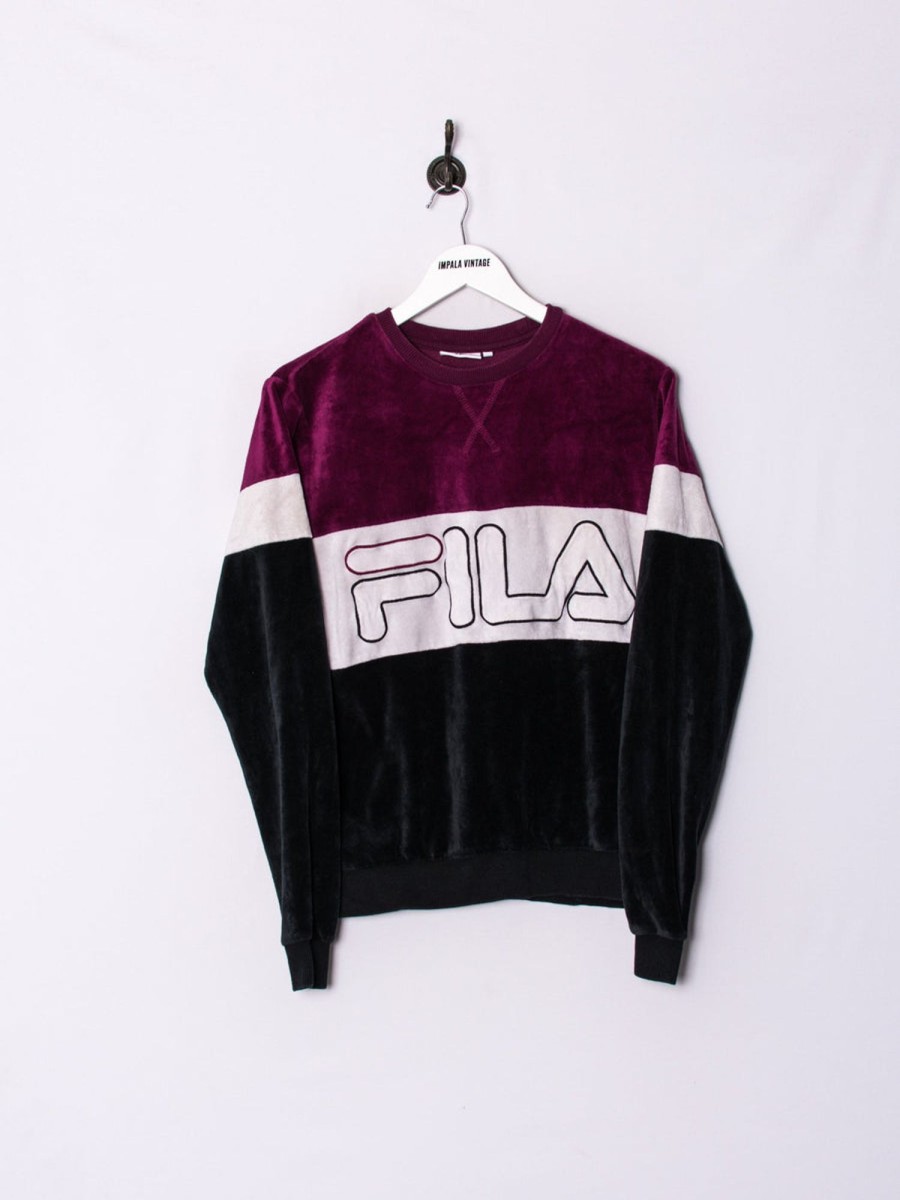 Impalavintage Fila Fleeced Sweatshirt Wholesale