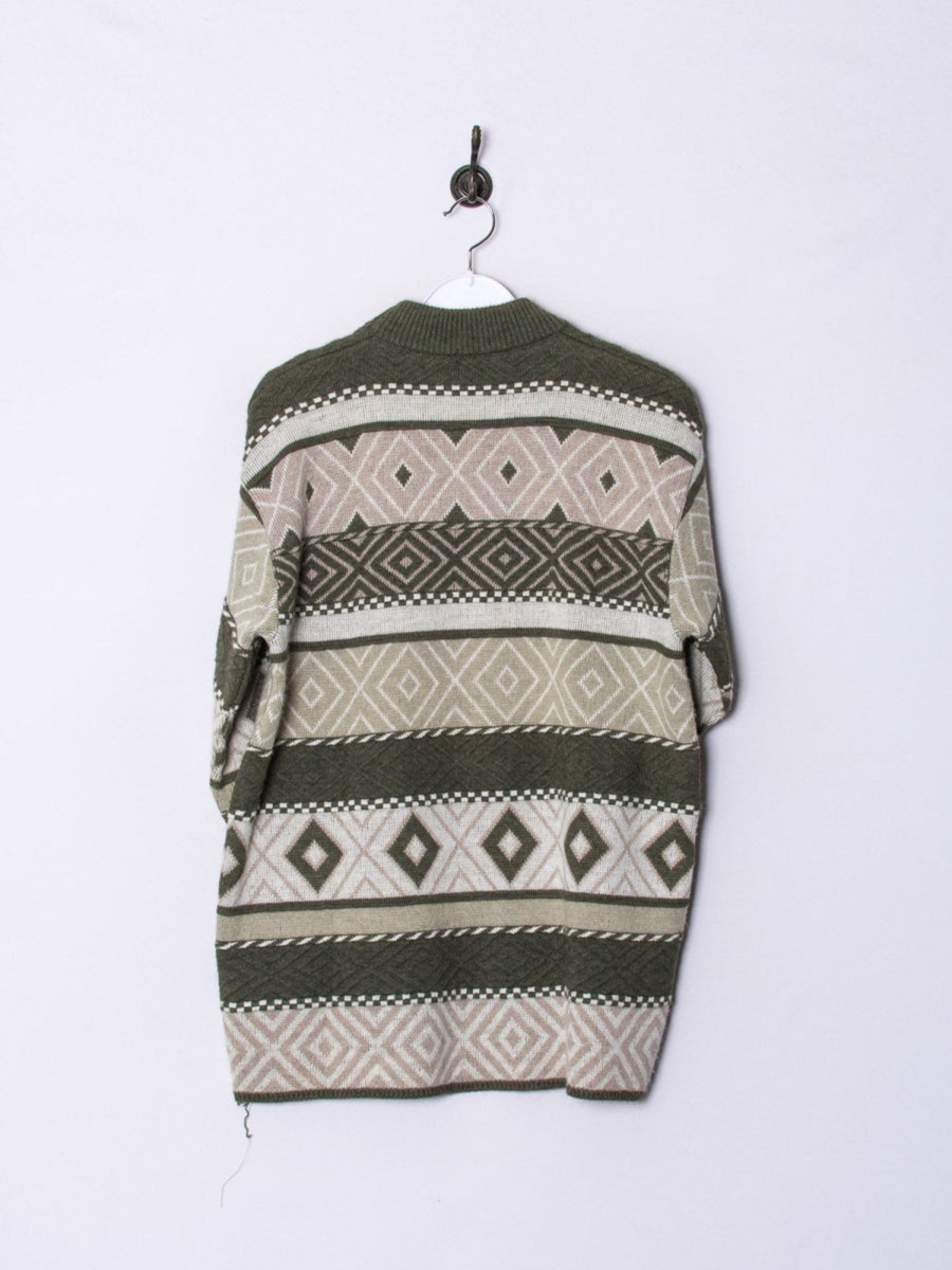 Impalavintage Green Stripes Sweater Clearance