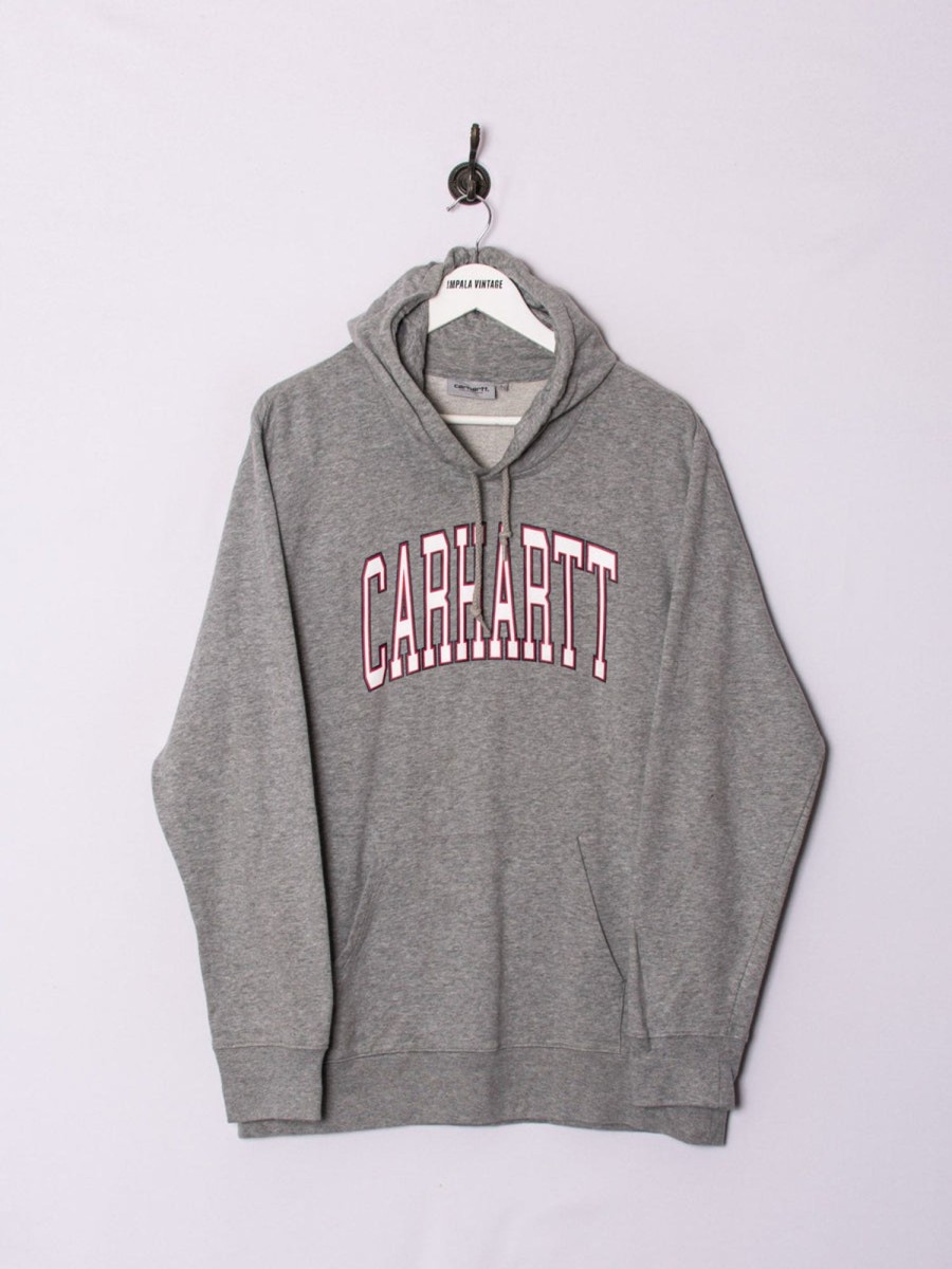 Impalavintage Carhartt Grey Hoodie Wholesale