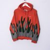 Impalavintage Nike Orange Ii Rework Hoodie Clearance