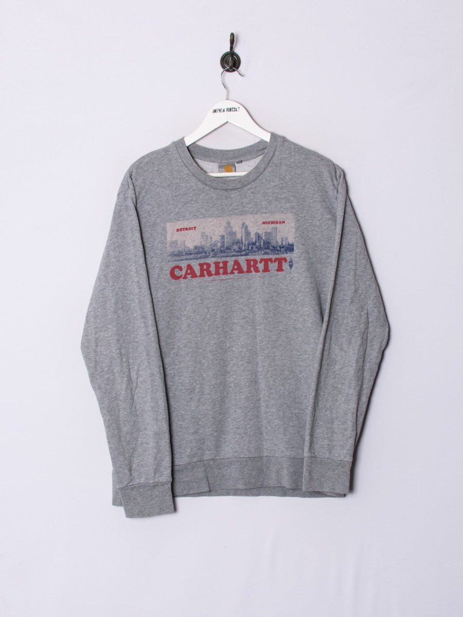 Impalavintage Carhartt Michigan Detroit Retro Light Sweatshirt Wholesale