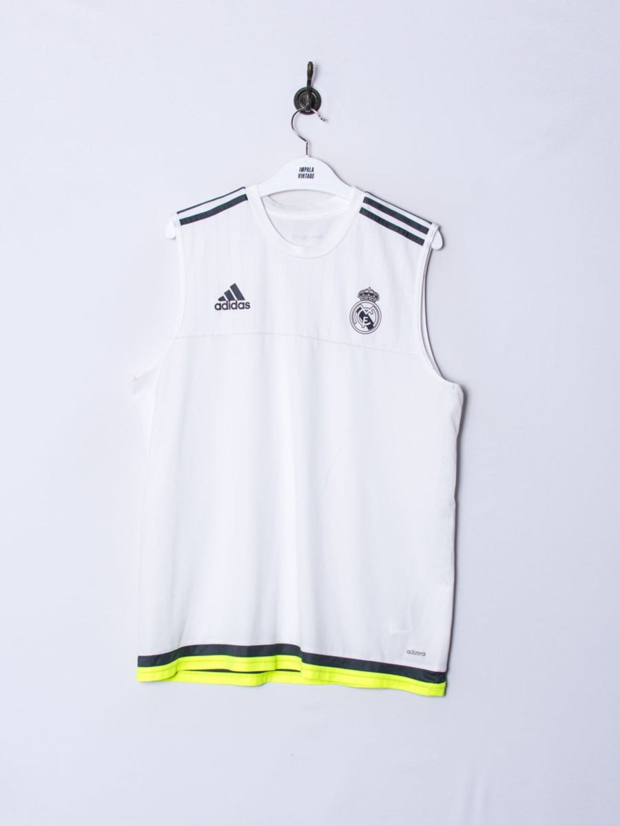 Impalavintage Real Madrid Adidas Official Football Tanktop New