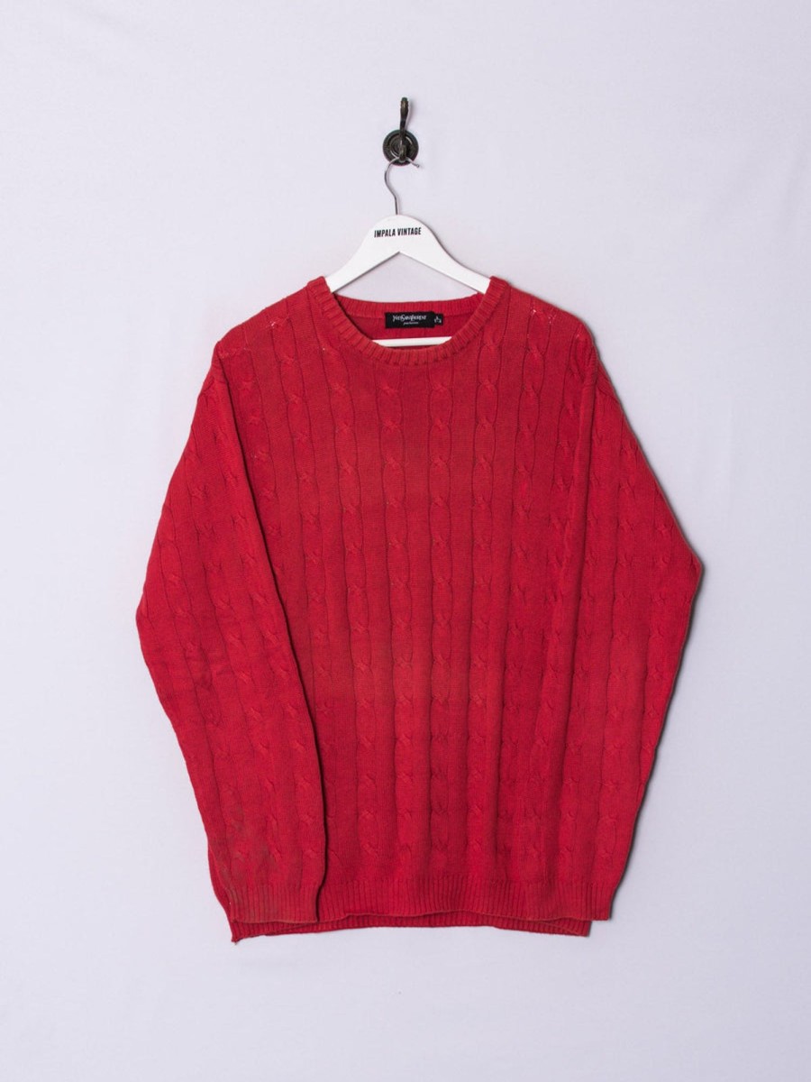 Impalavintage Yves Saint Laurent V Sweater Wholesale